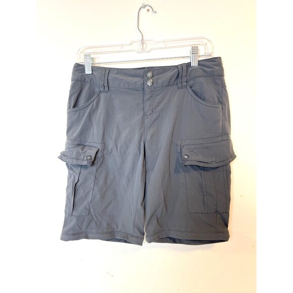 Prana Hiking Shorts Gray Womans 4 Active Walking **SEE DESCRIPTION - Picture 1 of 5